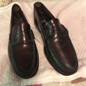 Men's brown penny loafers